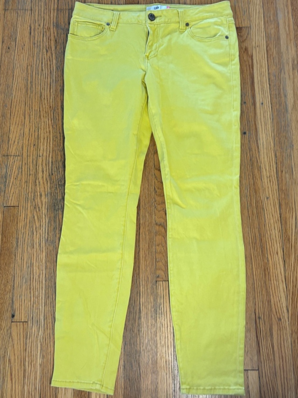 CAbi Bright Yellow Skinny Jeans